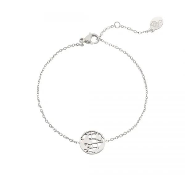 Armband | around the globe (zilver)