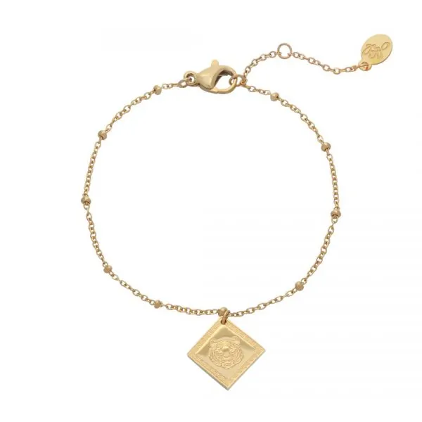 Armband | fierce tiger (goud)
