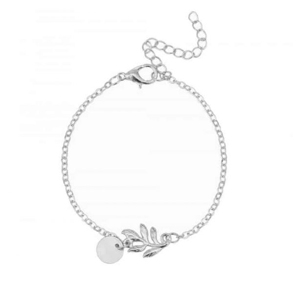 Armband | leaf zilverkleurig