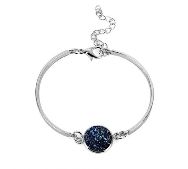 Armband | strass (donkerblauw)