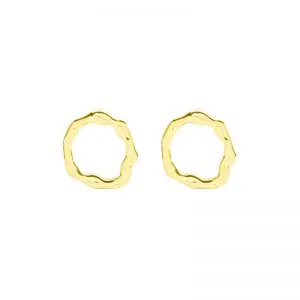 Oorbellen | twirls (goud)