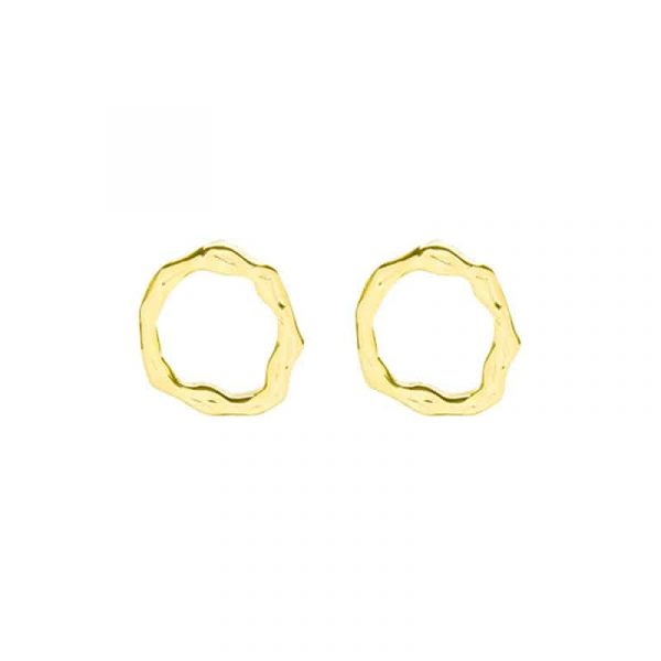 Oorbellen | twirls (goud)