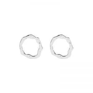 Oorbellen | twirls (zilver)
