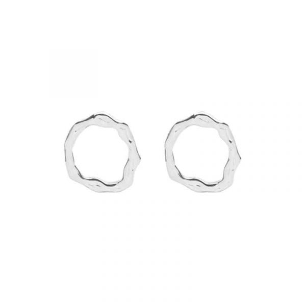 Oorbellen | twirls (zilver)