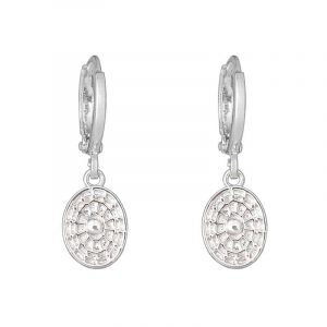 Oorringen | oval coin (zilver)