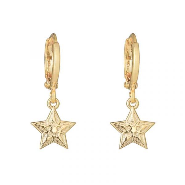 Oorringen | sparkling star (goud)