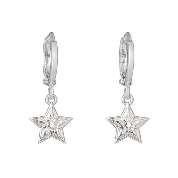 Oorringen | sparkling star (zilver)