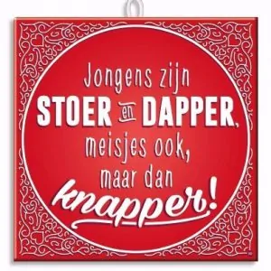 Slogantegel | jongens & meisjes