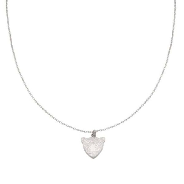 Ketting | famous leopard (zilver)