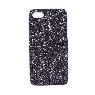 iPhone hoesje | zwarte glitter