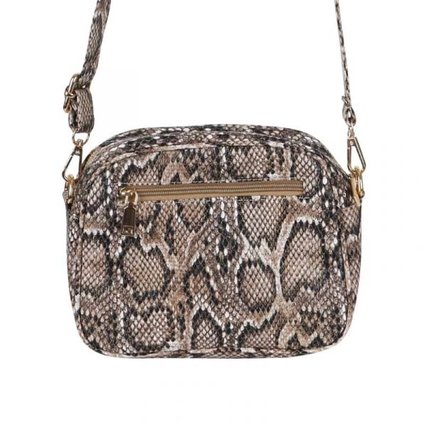 Tas | Slangenprint beige - Afbeelding 2