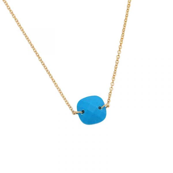 Ketting | square stone - Afbeelding 2