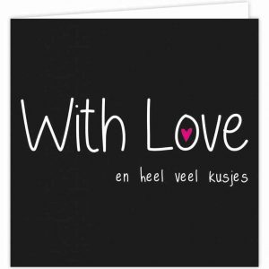 Wenskaart | With love