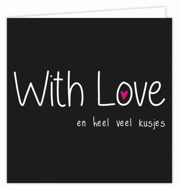 Wenskaart | With love