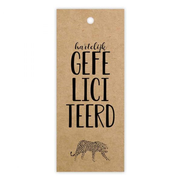 Kadokaartje | Hartelijk gefeliciteerd