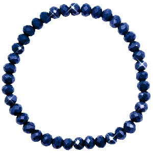 Armband | Top facet evening blue-pearl