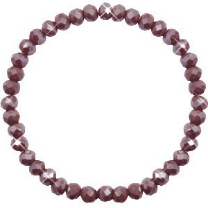 Armband | Top facet rocky road brown-pearl