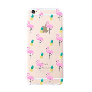 iPhone hoesje | Flamingo & pineapple