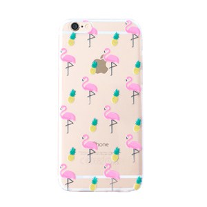 iPhone hoesje | Flamingo & pineapple