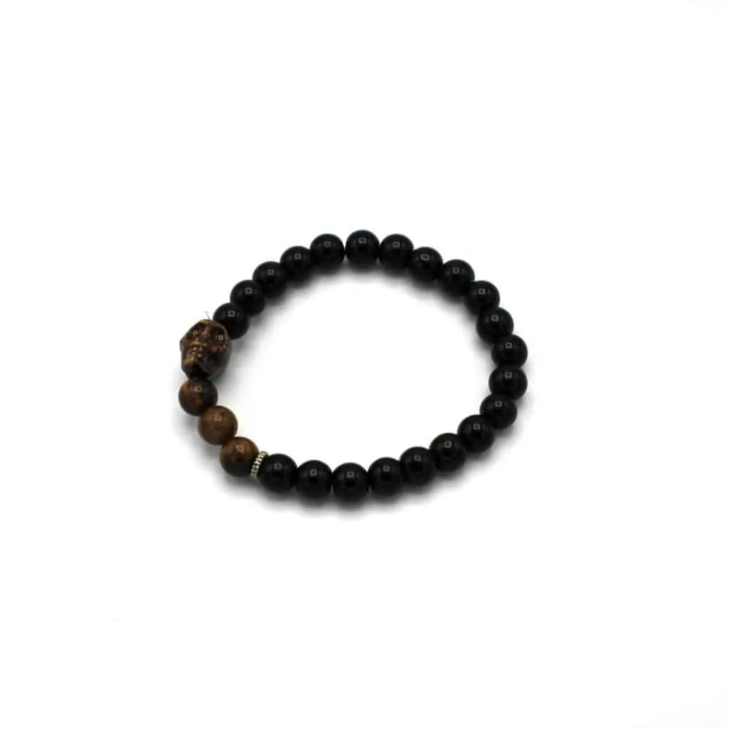 Armband | Kralen & schedel