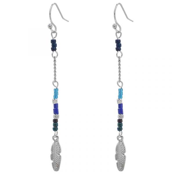 Oorbellen | indian feather
